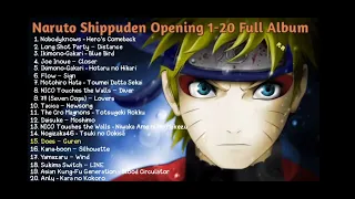 NARUTO SHIPPUDEN. opening 1-20 full album part 2 (end)