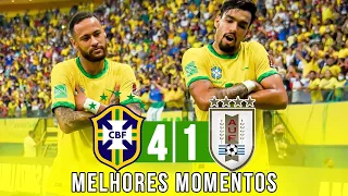 BRASIL 4 X 1 URUGUAI | MELHORES MOMENTOS | ELIMINATÓRIAS DA COPA DO MUNDO 2022 - 14/10/2021