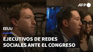 Congreso de EEUU logra disculpa de Zuckerberg sobre protección de niños | AFP