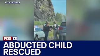 NEW VIDEO: Law enforcement rescues baby in WA, OR AMBER Alert | FOX 13 Seattle