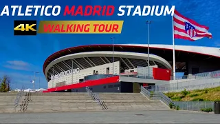 Atlético de Madrid Stadium {4k} Walking Tour(Wanda Metropolitano Stadium)Spain ! 03/10/2022!!