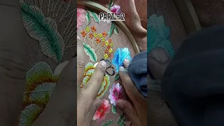 Butterfly Embroidery Design Part 2 /Abdul Majid Embroidery /#shortvideo #shorts #embroidery