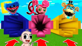 ¡BEBE NOOB NO ELIJAS EL TUNEL EQUIVOCADO ! 👶😱 ¿SOBREVIVIREMOS? en MINECRAFT