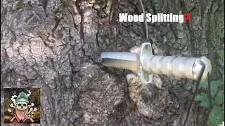 Harbor Freight Survival Knife Upgrade - Wood Splitting