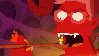 The Simpsons Flanders turned into devils that prey on humans.