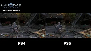 God of War Ragnarok - PS4(HDD) PS5 Loading Times (3x speed)