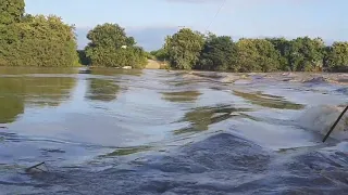 Rio Salgado (MAIOR CHEIA DO ANO!) Água para o AÇUDE CASTANHÃO,  Hoje 24/04/2024