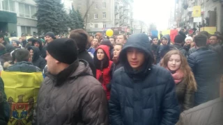 Протесты в Кишиневе против Додона. 14.11.2016.