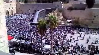 Birchas cohanim succos 2011 sukkot kotel ברכת כהנים כותל סוכות