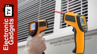 Advanced Non Contact Infrared Thermometer - Laser Targeting and Emissivity Adjustment