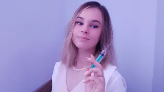 ASMR  Медсестра. Сделаю прививку💟