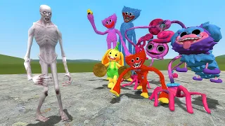 SCP-096 THE SHY GUY VS ALL POPPY PLAYTIME CHAPTER 1-2 CHARACTERS In Garry's Mod!