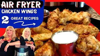 Air Fryer Chicken Wings - 2 Recipes! (Garlic Parmesan and Crispy Buttermilk)