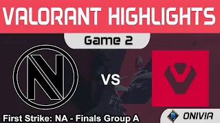 NV vs SEN Highlights Game 2 Upper Finals First Strike NA 2020 Team Envy vs Sentinels