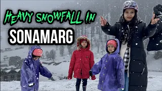 SONAMARG Kashmir | Heavy Snowfall In Sonamarg | April 2024 |