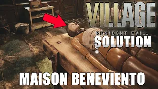 RESIDENT EVIL VILLAGE : SOLUCE DE LA MAISON BENEVIENTO (Énigme et Puzzle) SOLUTION