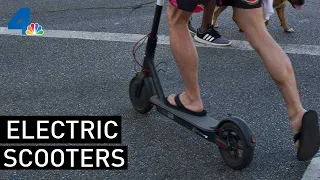 Electric Scooter Racers Take Over Streets | NBCLA