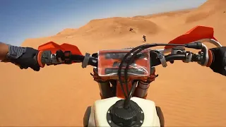 Monster Experience Motocross KTM Rental In Dubai Desert Safari Adventure In The Big Red Dunes.