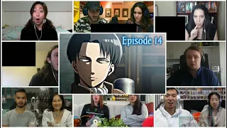 Attack on Titan | Shingeki no Kyojin season 1 episode 14 reaction mashup | 進撃の巨人