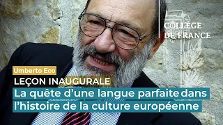 La quête d'une langue parfaite dans l'histoire de la culture européenne - Umberto Eco (1992)