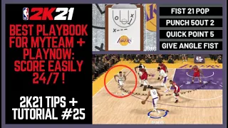 NBA 2K21 Best Playbook : MyTeam + PlayNOW. 2K21 MyTEAM Money Plays. How to Score Easily #25