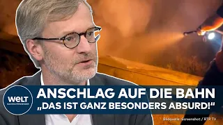 ANSCHLAG AUF BAHN: Extremisten bekennen sich! "Das ist ganz besonders absurd!" I WELT Gespräch