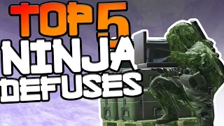 Top 5 Ninja Defuses (Unsilenced Double Defuse, Funny Reactions, Hackers, & More)