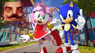 Hello Neighbor - My New Neighbor Sonic Amy Rose Act 2 Gameplay Walkthrough