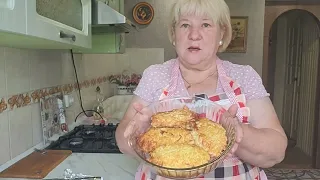 Кармашки из куриного филе с сыром и картошкой.