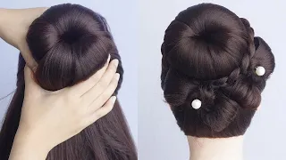 New Style Bun Hairstyle For Wedding And Party | Updo Hairstye For Ladies