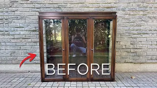 Trashed Cabinet Makeover with 135 Slats DIY Louver Doors [Extreme Woodworking]