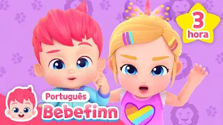 Vamos brincar de adivinhar os animais! | + Completo | Bebefinn em Português - Canções Infantis