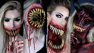 Mis mejores monstruos TUTORIALES DE MAQUILLAJE DE HALLOWEEN SFX | Compilación de efectos especiale