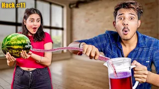 Trying Viral Life Hacks with Nishu ! *omg it works*