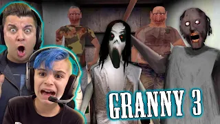 GRANNY HAS TWINS? The Twins, Granny, Slendrina and Grandpa All In One GAME!