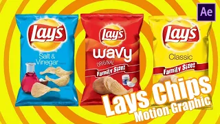Lays Chips Motion Graphic Add Video Tutorial In Adobe After Effects #aftereffectscc #motiongraphic