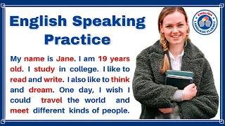 My Name Is Jane | English Listening and Speaking Practice for Beginners #1 | CEFR Level A1, A2