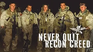 MARINE RECONNAISSANCE CREED; MOTIVATIONAL VIDEO | Nick Koumalatsos