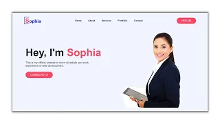 How to create personal portfolio website using HTML and CSS #htmlcss #webdesign