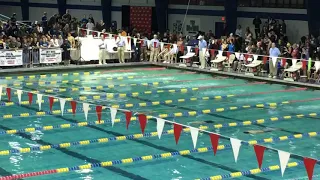 Liam Bell 100 yard Breaststroke, Lane 3