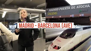 Madrid to Barcelona 300 km/h High Speed Train - FASTEST way to travel