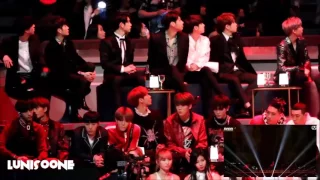 161202 GOT7, NCT, TWICE Reaction to EXO 'Tranforsmer' @ MAMA 2016 Diana DkThomas