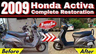 13 Year Old Honda Activa 1st Genration complate Restoration | Full Body Restoration |Venkatsai Honda