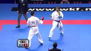 Rafael Aghayev vs Luigi Busa    WKF Karate Male Kumite Final  75kg    Belgrade 2