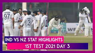 IND vs NZ Stat Highlights 1st Test 2021 Day 3: Axar Patel’s Five For Puts India On Top