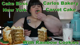 Carlo's Bakery Cake Boss Carrot Cake from Goldbelly Mukbang (re-uploaded mistake fixed)