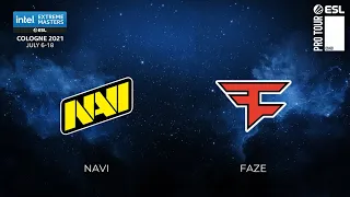 NaVi vs FaZe | Map 2 Mirage | IEM Cologne 2021