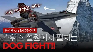 🇨🇭MIG-29 VS F-18, "스위스공군과 독일공군의 공중전투 훈련"-MIG29 장착 IRST와 스위스 공군의 GCI 방공임무 그리고 MIG에 대한 스몰 토크