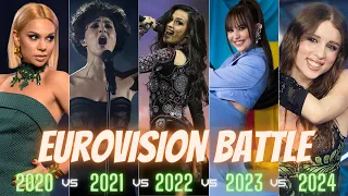 Eurovision Battle - 2020 vs 2021 vs 2022 vs 2023 vs 2024