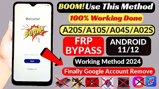 Samsung 2024  A20S/A10S/A04S/A02S FRP Bypass New Tool | No code *#0*# | ADB Enable Fail